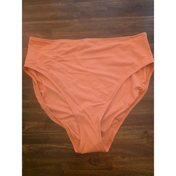 Amazon Essentials Other - Amazon Essentials Bikini Bottom Coral Pink Size XXL 2XL High Waist Swim NWT